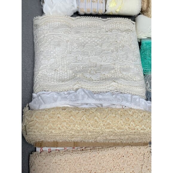 70 yards 11" Assorted Lace Trim Rolls for Sewing & Crafts Vintage - Picture 4 of 12